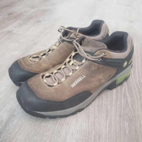 Merrell Col Bungee Cord Mid Waterproof Hiking Boots Brown Men's Size 13 J50207 - Picture 1 of 11